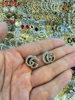Brinco Gucci GG Strass Italiana