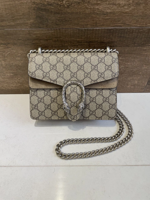 Bolsa Gucci Dionysus Mini Bege Italiana