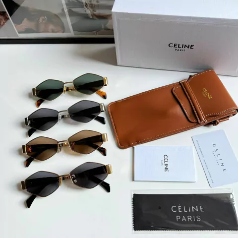 Óculos Celine Colorido Com Bolsinha Italiana