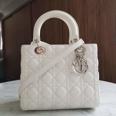 Bolsa Lady Dior Branca Média Italiana - comprar online