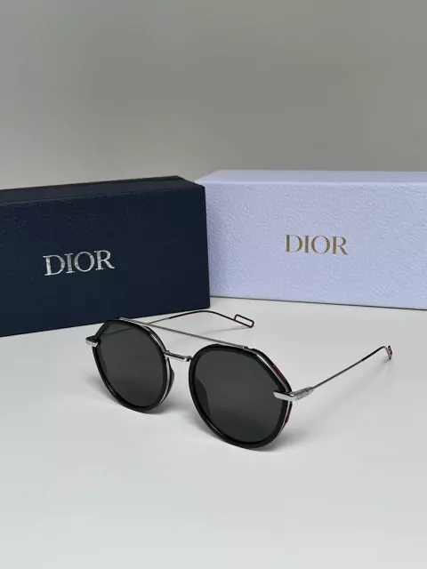 Óculos Dior Preto e Prata