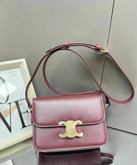 Bolsa Celine Teen Vinho Italiana