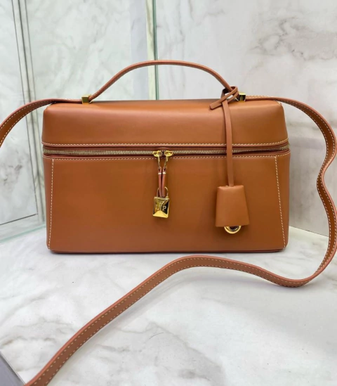 Bolsa Loro Piana Extra Pocket L27 Caramelo - comprar online