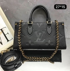 Bolsa Louis Vuitton OnTheGo East West Preta Italiana