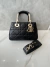 Bolsa Lady Dior 95.22 Média Preta Dourada Italiana