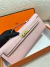 Bolsa Hermes Kelly Cut Clutch Rosa Claro na internet