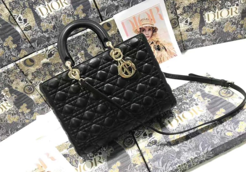 Bolsa Lady Dior Grande Preta
