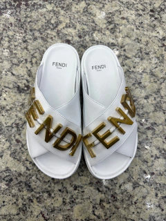 Sandália Fendigraphy Branca Italiana