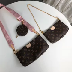 Bolsa Louis Vuitton Multi Pochette Accessoires Alça Rosa - comprar online
