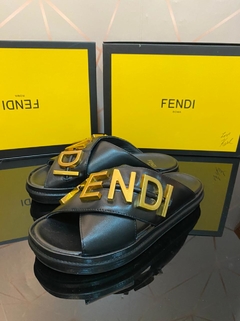 Sandália Fendigraphy Preta Italiana - comprar online