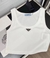 Blusa Cropped Prada Logo Italiana - comprar online