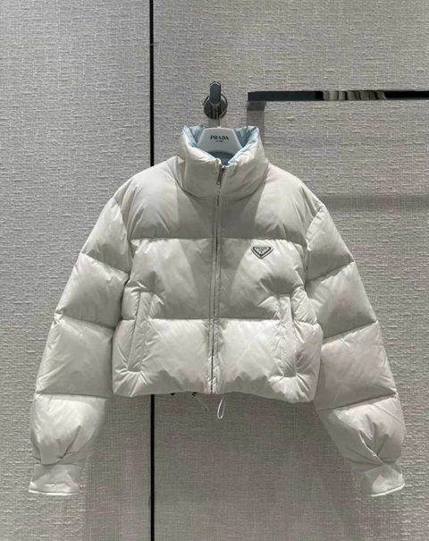 Casaco Jaqueta Acolchoado Prada Branco Italiana