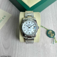 Relógio Rolex 36mm Prata Italiana