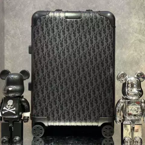 Mala Dior and Rimowa Black Italiana