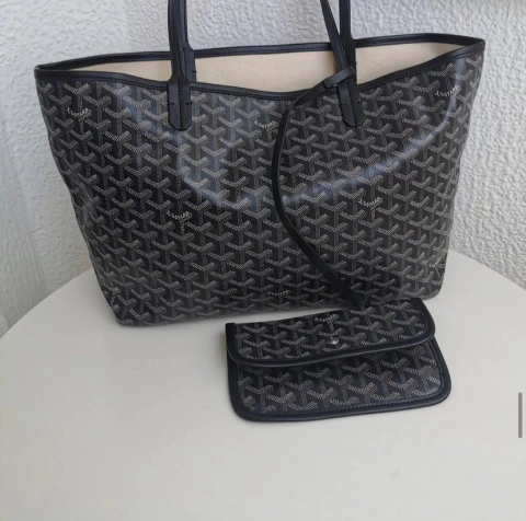 Bolsa Goyard St Louis Preta Média Italiana