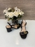 Sandalia Gucci Marmont Salto Médio Preta Italiana - comprar online