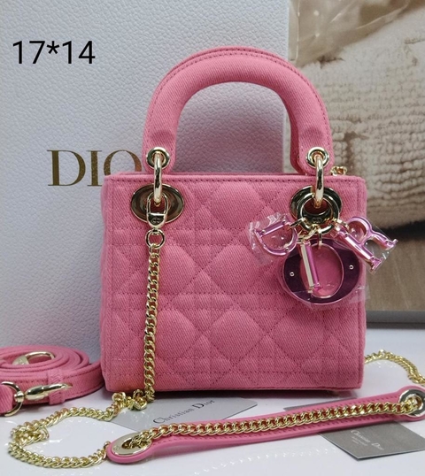 Bolsa Lady Dior Mini Rosa Italiana