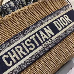 Bolsa Cesta Dior Palha Wicker - loja online