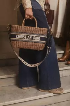 Imagem do Bolsa Cesta Dior Palha Wicker
