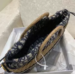 Bolsa Cesta Dior Palha Wicker - Bolsas e Grife
