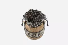 Bolsa Saco Dior Palha Wicker - Bolsas e Grife