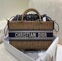 Bolsa Cesta Dior Palha Wicker - comprar online