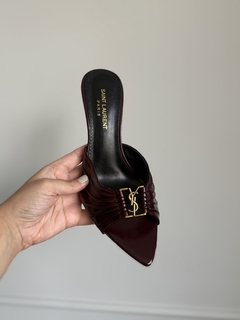 Salto YSL Bordô Italiana - comprar online