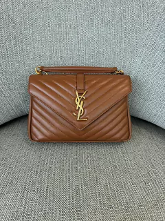 Bolsa YSL College Marrom