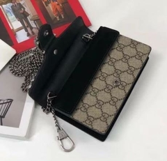 Bolsa Gucci Dionysus Super Mini GG Supreme Preto Italiana - comprar online