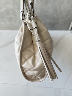 Bolsa Tote Média Gucci Deco Branca Italiana - loja online