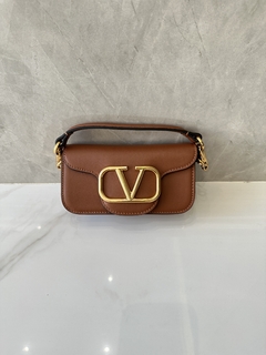 Bolsa VLTN Locò Caramelo Pequena Italiana