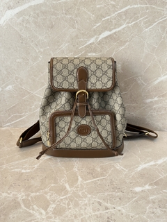 Mochila Gucci GG Horsebit Italiana