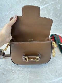 Imagem do Bolsa Gucci Horsebit 1955 Mini Marrom Italiana