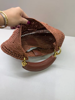Bolsa Chloe Tote Summer Banana Trançada Marrom na internet