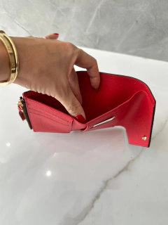 Carteira Louis Vuitton Victorine Ebene Vermelha Italiana - Bolsas e Grife