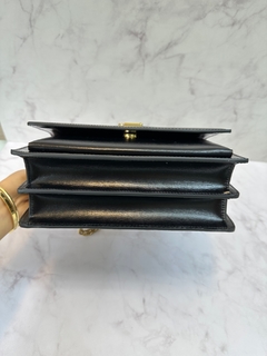 Imagem do Bolsa Saint Laurent Sunset Preta Com Dourado Italiana