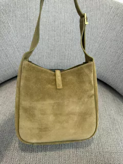 Bolsa YSL de Ombro Le 5 à 7 Camurça Verde - Bolsas e Grife