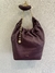 Bolsa Loewe Squeeze Média Bordô Vinho Italiana