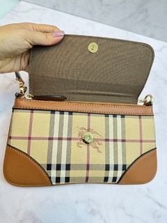 Bolsa Burberry Pequena Caramelo Italiana - loja online