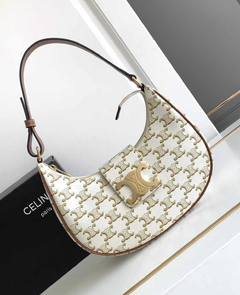Bolsa Celine Ava Triomphe Branca Italiana