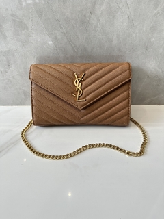 Bolsa YSL Envelope Caramelo Italiana - comprar online