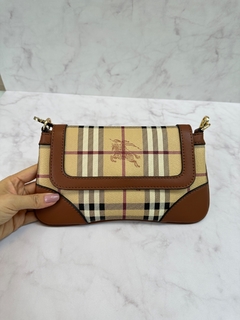 Bolsa Burberry Pequena Marrom Italiana - comprar online