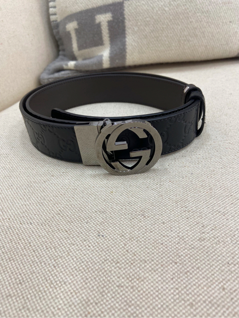 Cinto Gucci Masculino Dupla Face Italiana