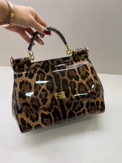 Bolsa D&G Sicily Grande Leopardo - comprar online