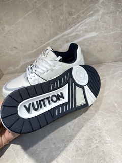 Tênis Louis Vuitton Trainer Branco e Preto Masculino Italiana - Bolsas e Grife