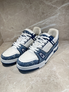 Tênis Louis Vuitton Azul Jeans Masculino Italiana
