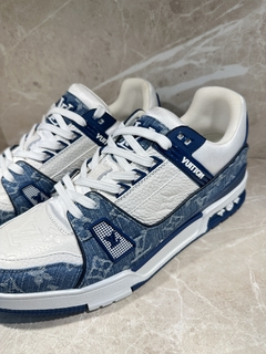 Tênis Louis Vuitton Azul Jeans Masculino Italiana - comprar online