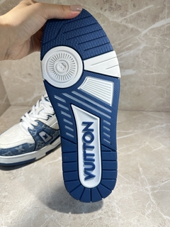 Tênis Louis Vuitton Azul Jeans Masculino Italiana na internet