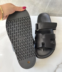 Flat Papete Hermes Chypre Preta - Bolsas e Grife