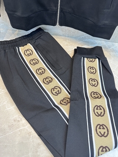 Conjunto Gucci Masculino Preto e Bege Italiana na internet